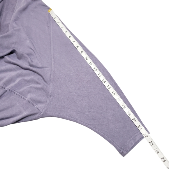 Athleta Ethereal Cocoon Wrap Cardigan Purple Sz S/M - Picture 9 of 13